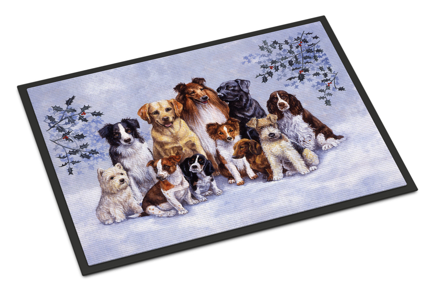 Winter Dogs Indoor or Outdoor Mat 18x27 - the-store.com