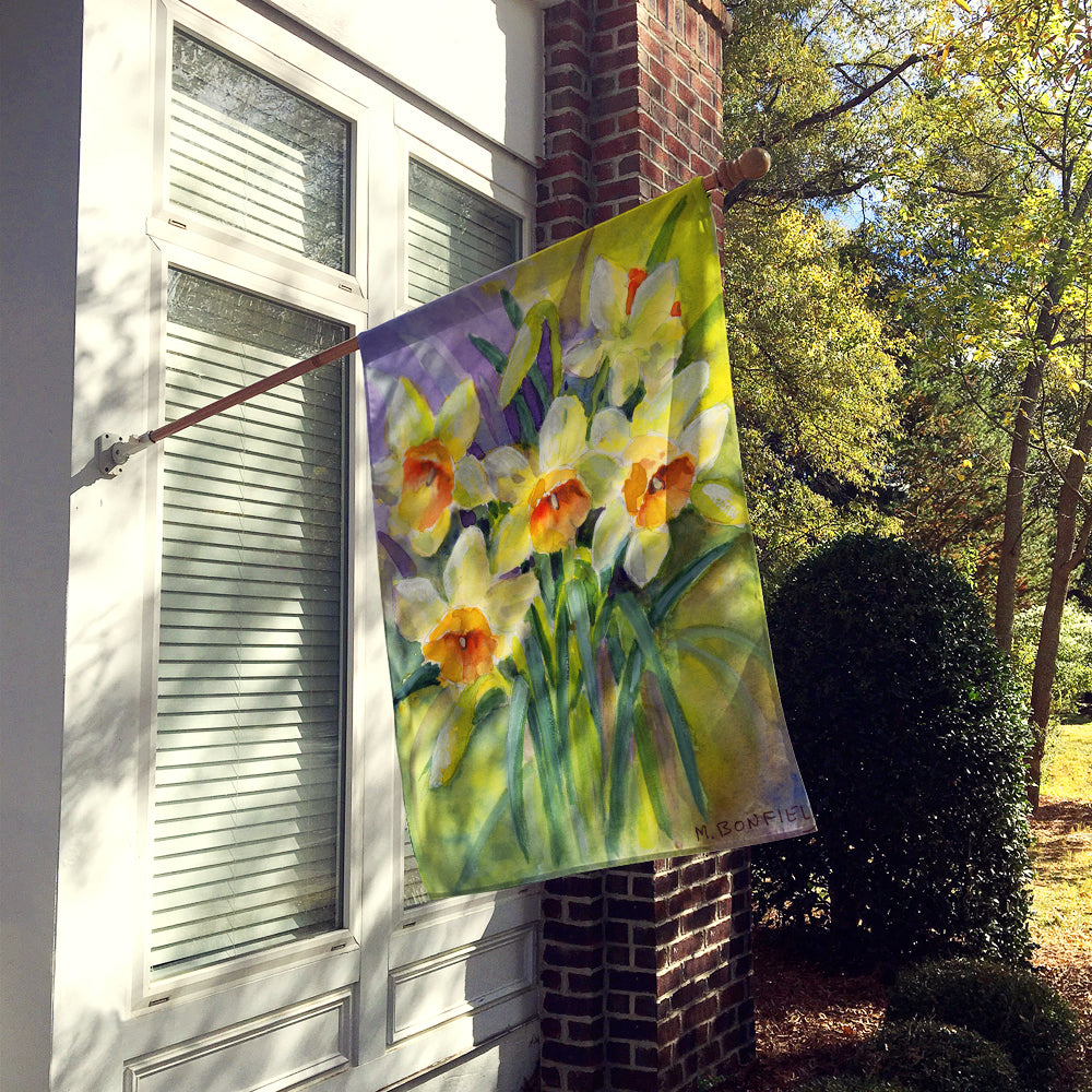 Daffodils by Maureen Bonfield Flag Canvas House Size BMBO0880CHF  the-store.com.