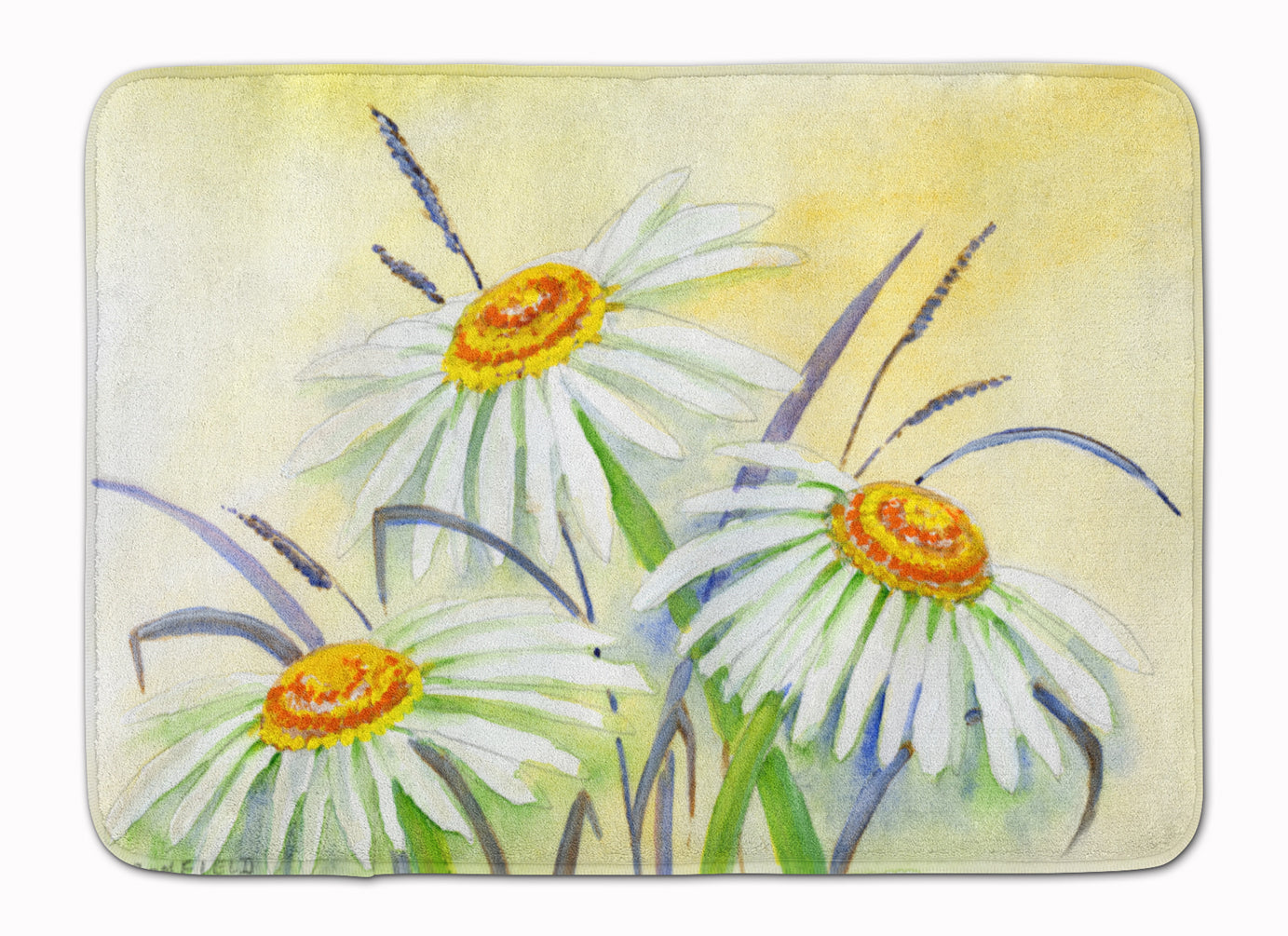 Daisies by Maureen Bonfield Machine Washable Memory Foam Mat BMBO1108RUG - the-store.com