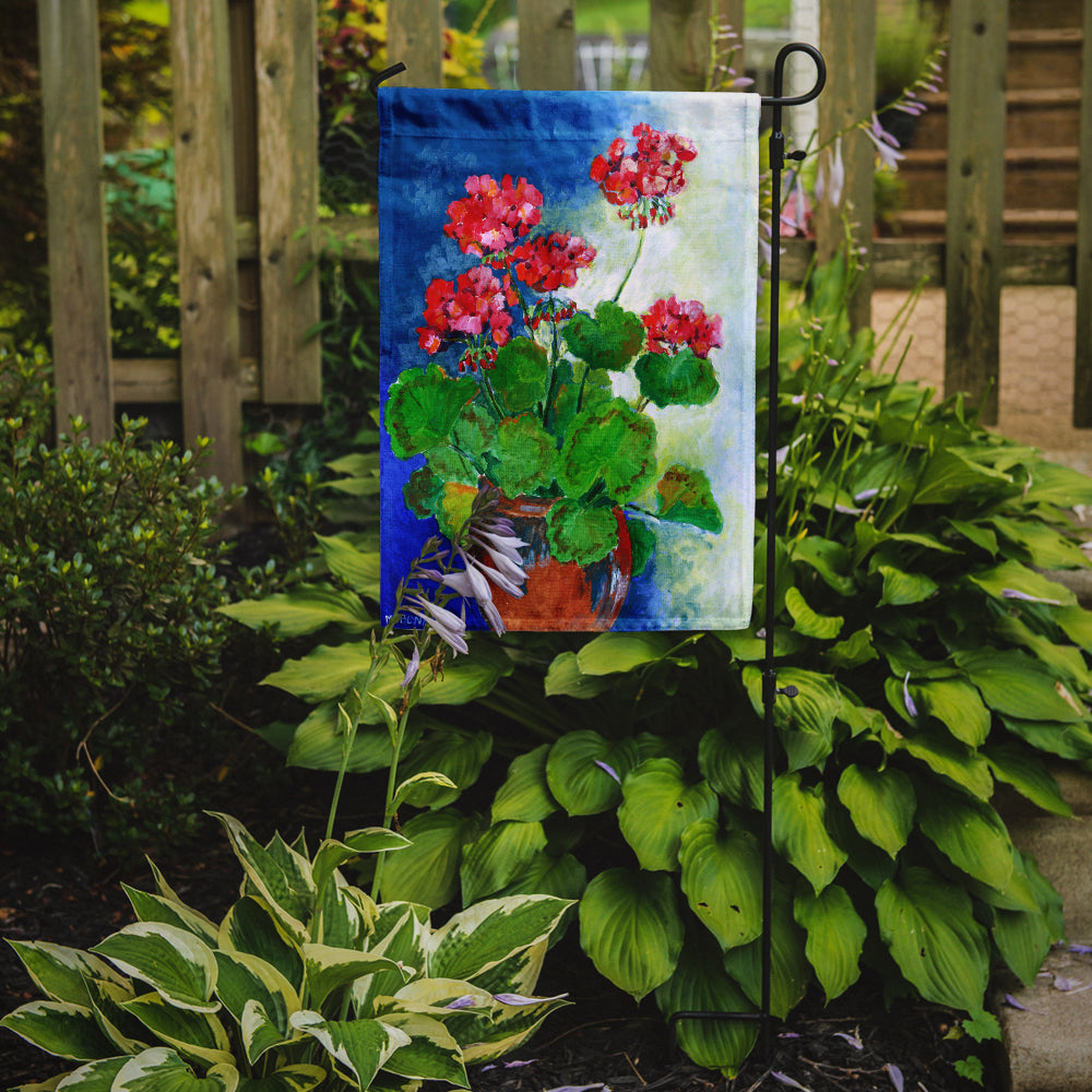 Geraniums by Maureen Bonfield Flag Garden Size BMBO1118GF.