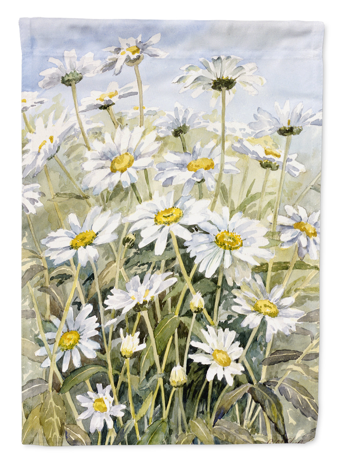 Daisies by Bettie Cheesman Flag Canvas House Size CBC0043CHF  the-store.com.