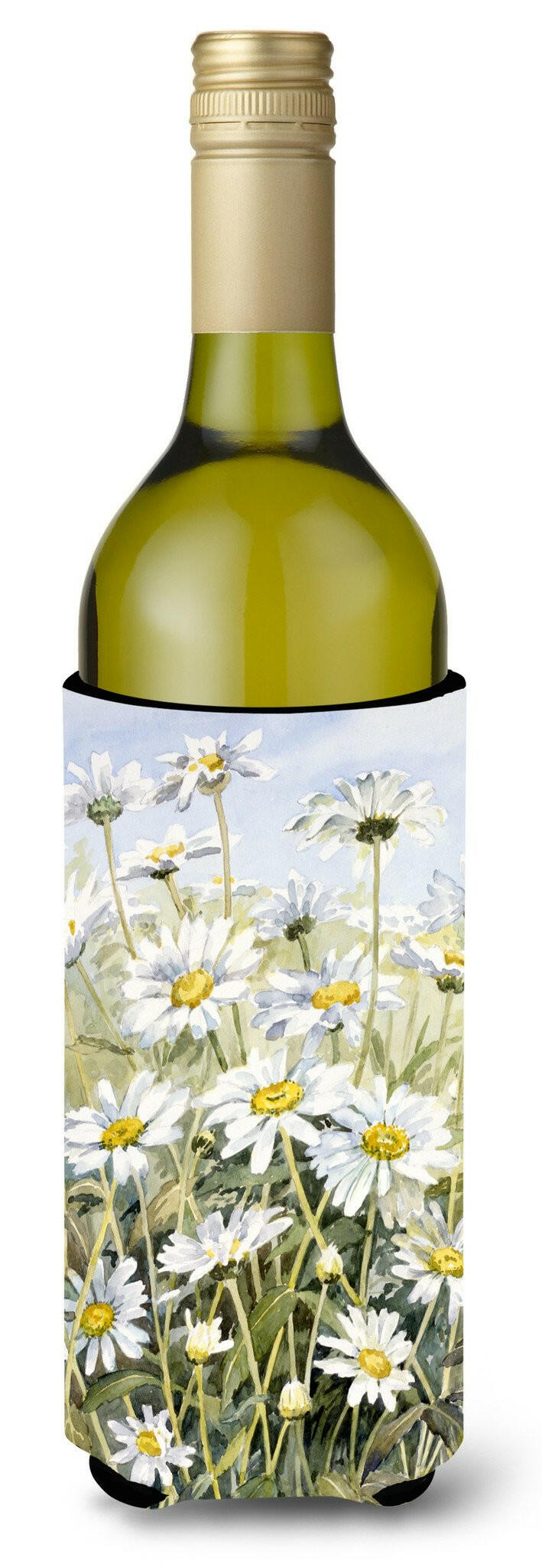 Daisies by Bettie Cheesman Wine Bottle Beverage Insulator Hugger CBC0043LITERK by Caroline's Treasures