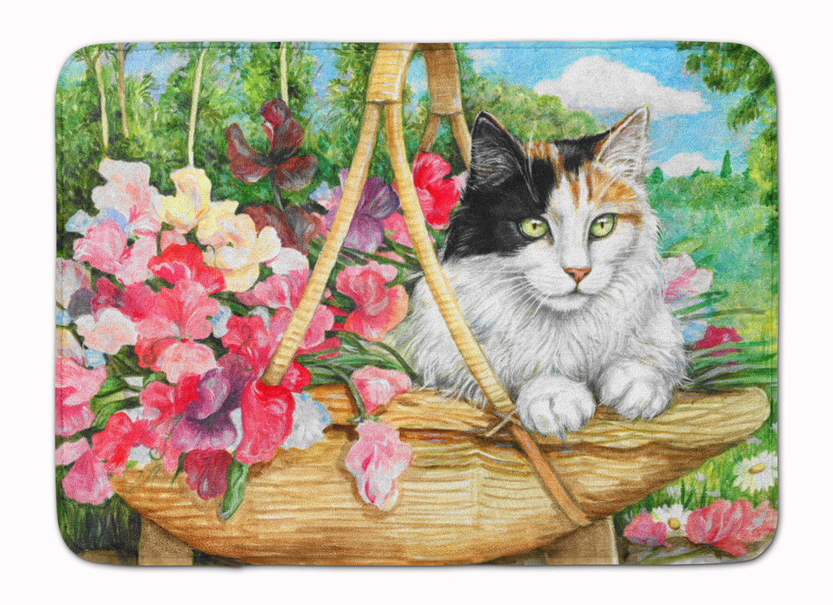 Cat In Basket Machine Washable Memory Foam Mat CDCO0178RUG - the-store.com