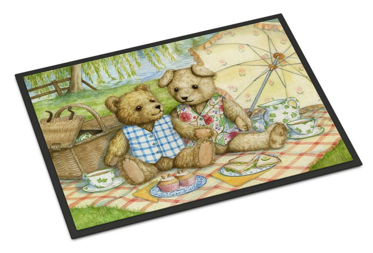 Summertime Teddy Bears Picnic Indoor or Outdoor Mat 24x36 CDCO0308JMAT - the-store.com