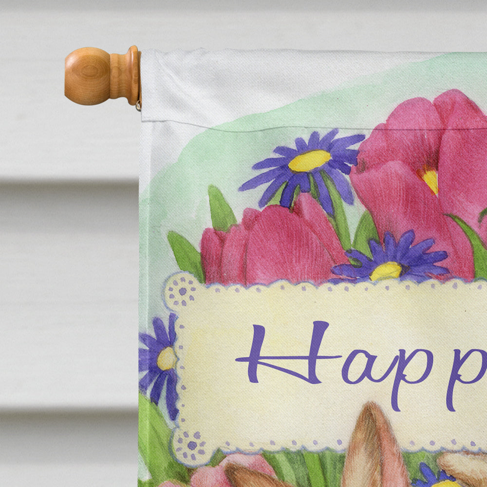 Three Bunnies Happy Easter Flag Canvas House Size CDCO0331CHF  the-store.com.