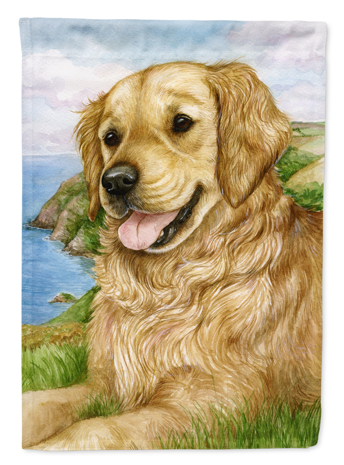 Golden Retriever by Debbie Cook Flag Canvas House Size CDCO0384CHF  the-store.com.