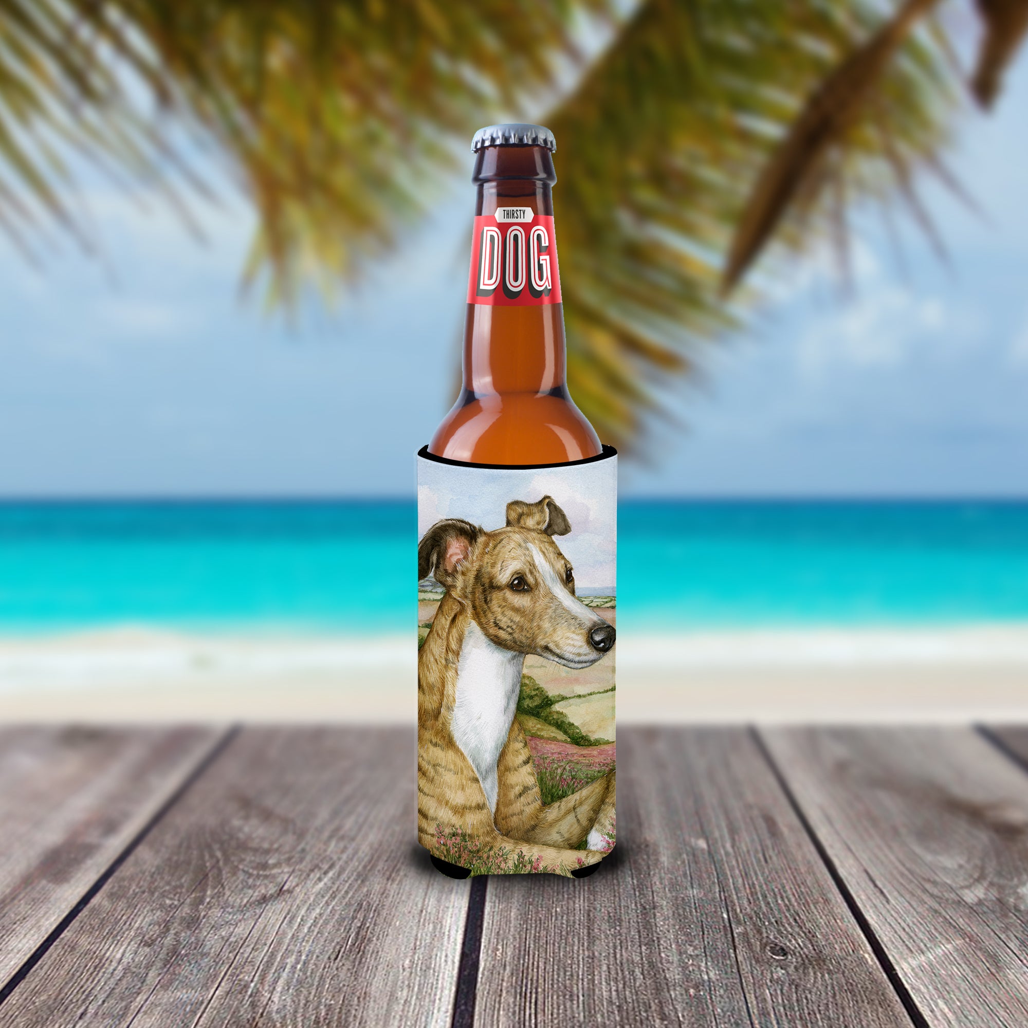 Lurcher by Debbie Cook Ultra Beverage Insulators for slim cans CDCO0385MUK  the-store.com.