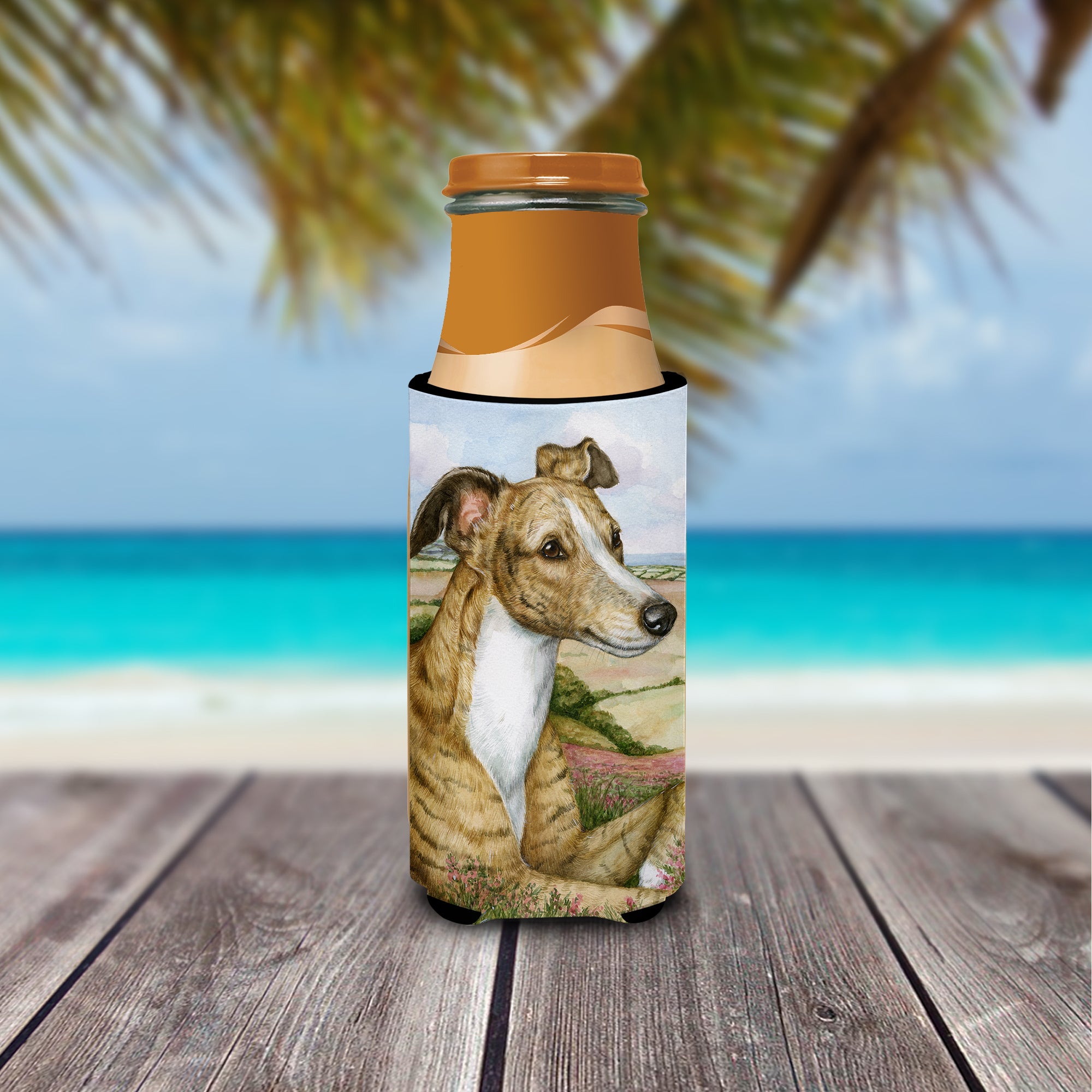 Lurcher by Debbie Cook Ultra Beverage Insulators for slim cans CDCO0385MUK  the-store.com.