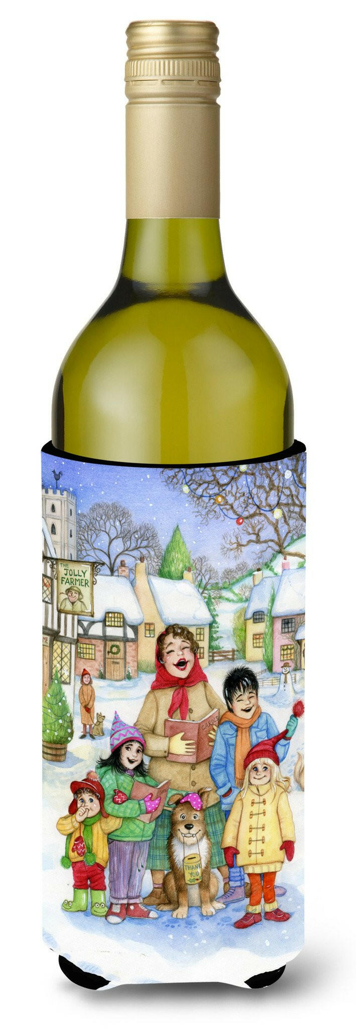 Christmas Carol Singers Wine Bottle Beverage Insulator Hugger CDCO0410LITERK by Caroline's Treasures