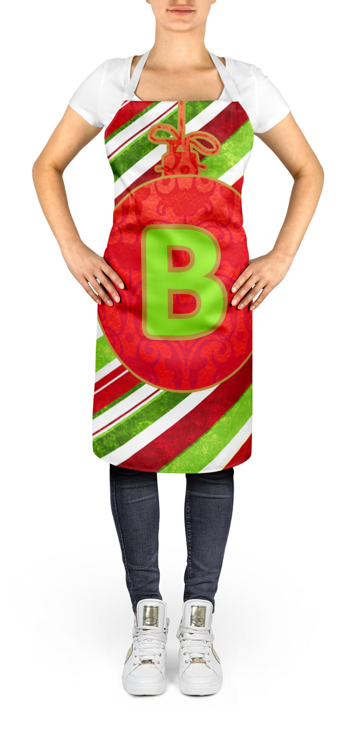 Christmas Oranment Holiday Initial Letter B  Apron CJ1039-BAPRON - the-store.com