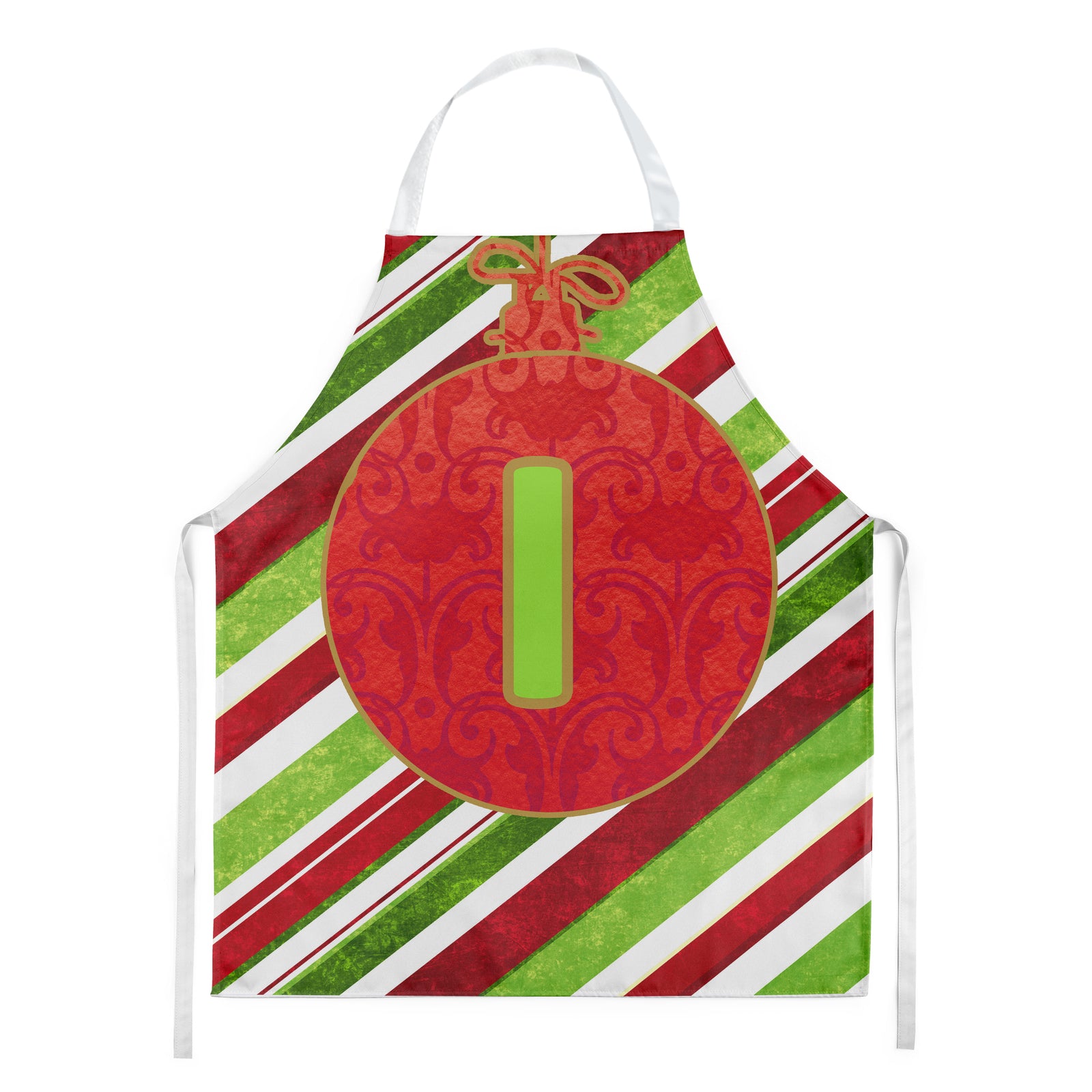 Christmas Oranment Holiday Initial Letter I Apron CJ1039-IAPRON - the-store.com