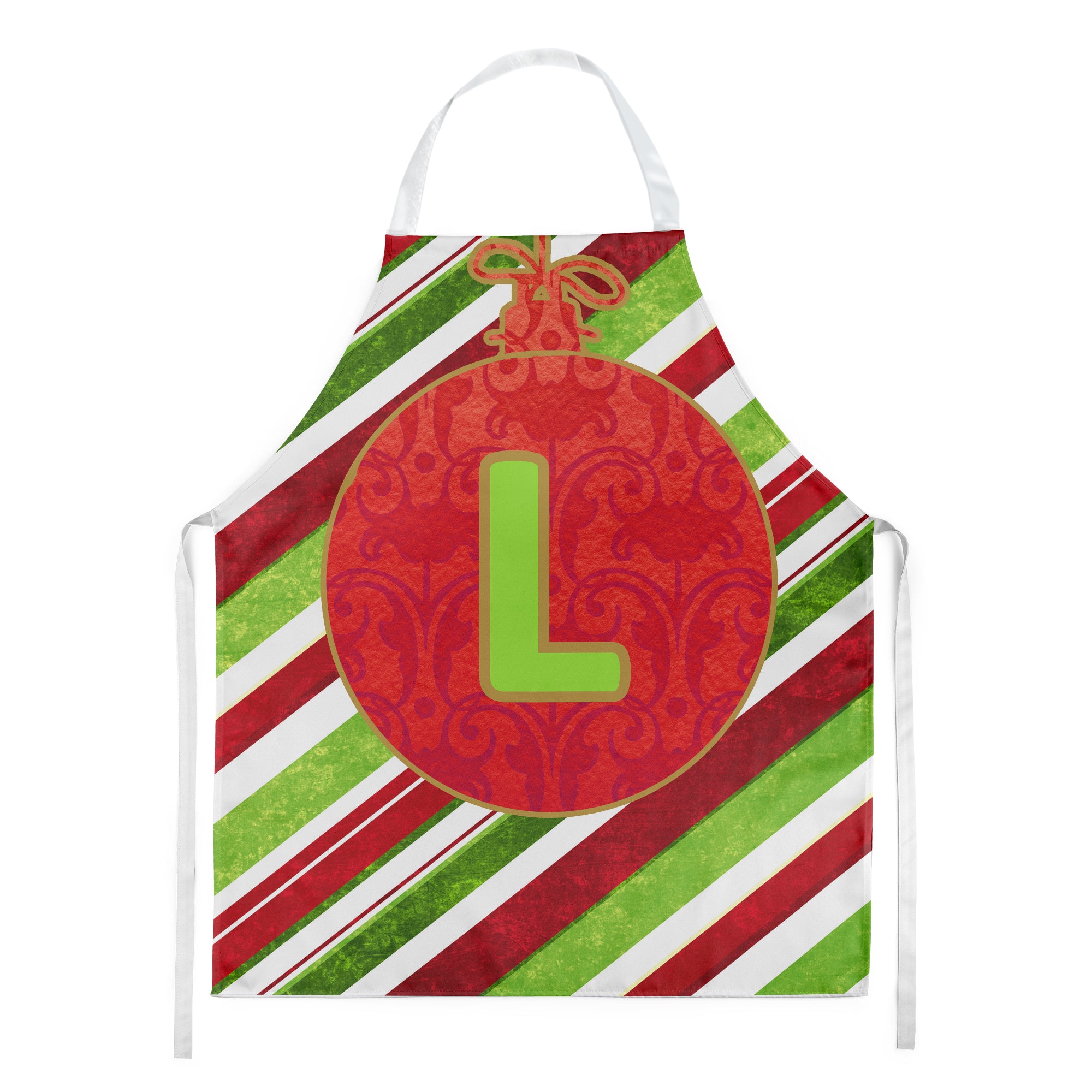 Christmas Oranment Holiday Initial Letter L Apron CJ1039-LAPRON - the-store.com