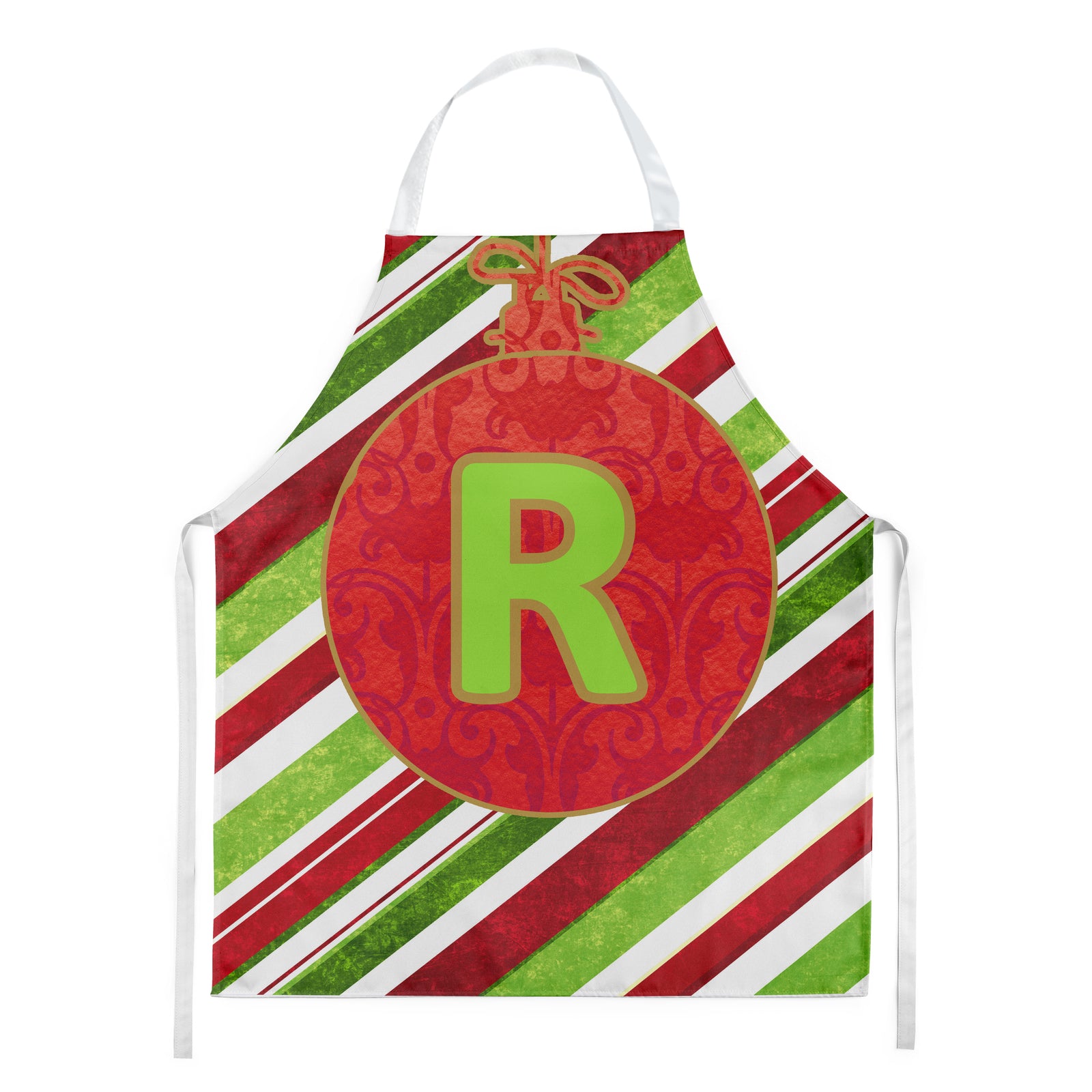 Christmas Oranment Holiday Initial Letter R Apron CJ1039-RAPRON - the-store.com