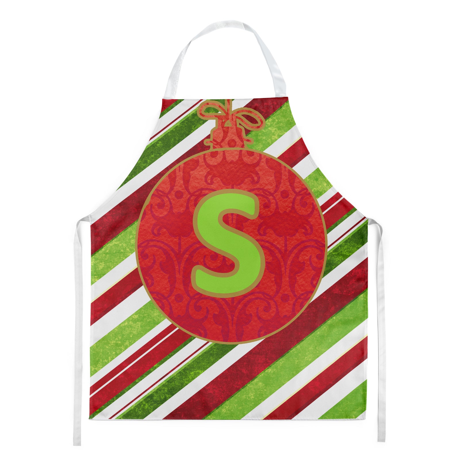 Christmas Oranment Holiday Initial Letter S Apron CJ1039-SAPRON - the-store.com