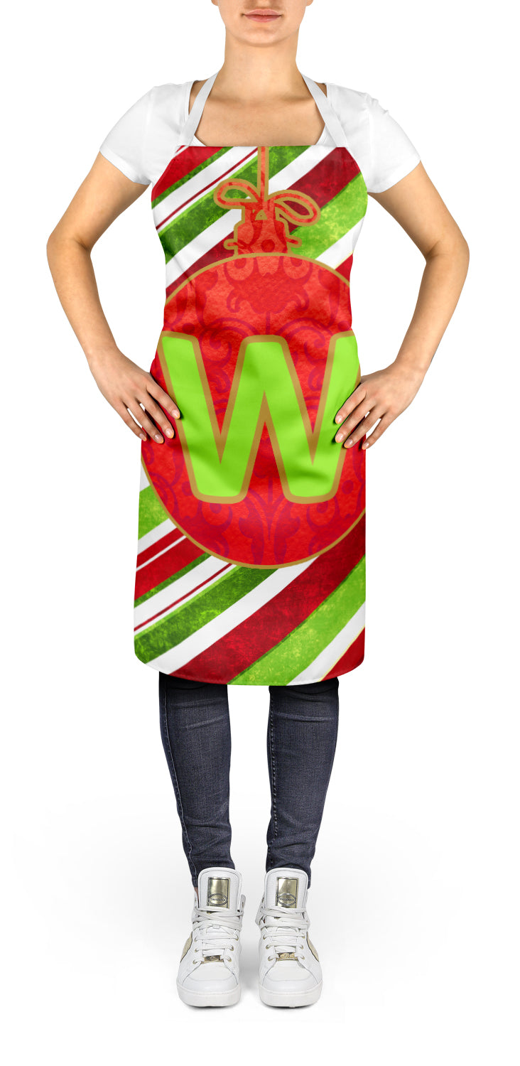 Christmas Oranment Holiday Initial Letter W Apron CJ1039-WAPRON - the-store.com