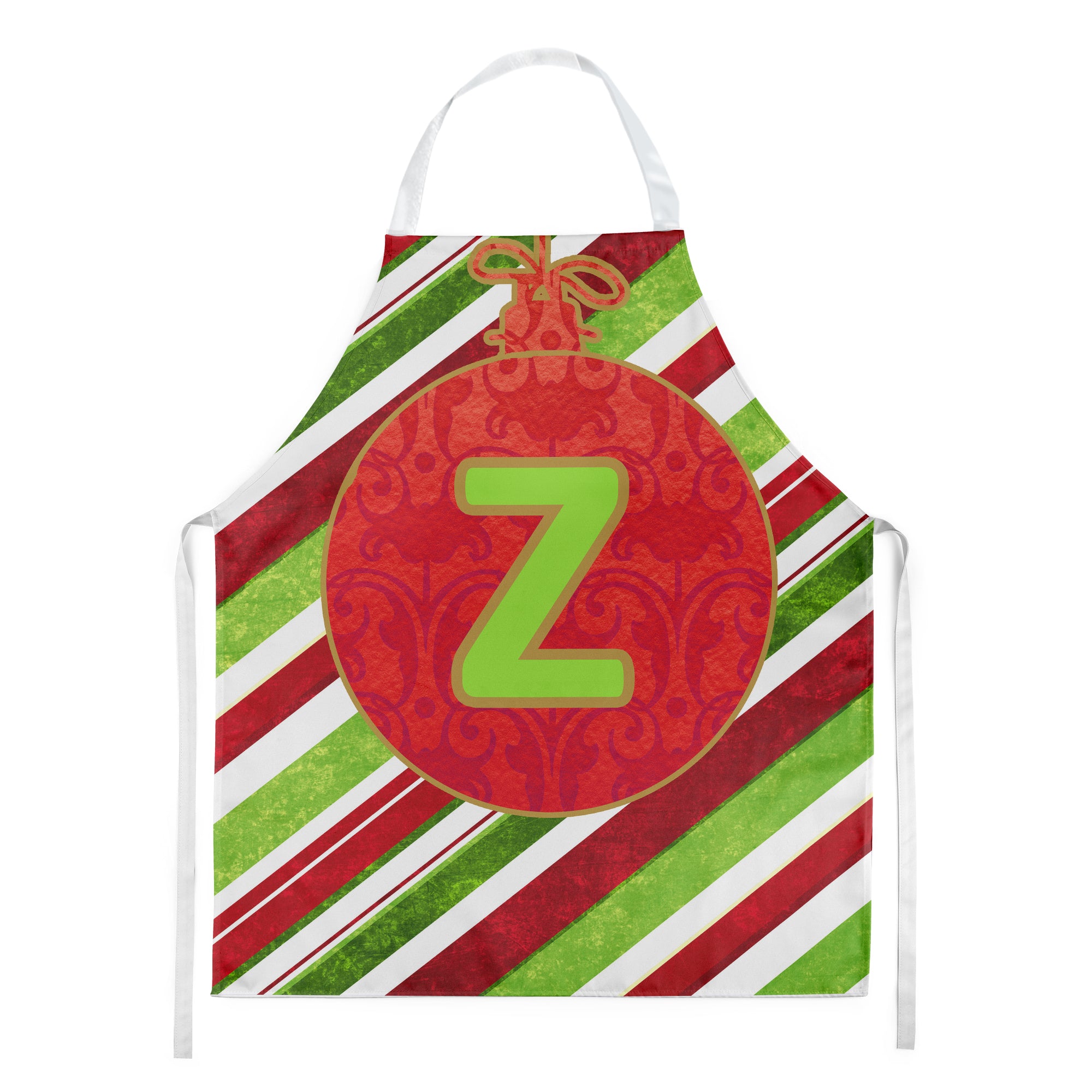 Christmas Oranment Holiday Initial Letter Z Apron CJ1039-ZAPRON - the-store.com