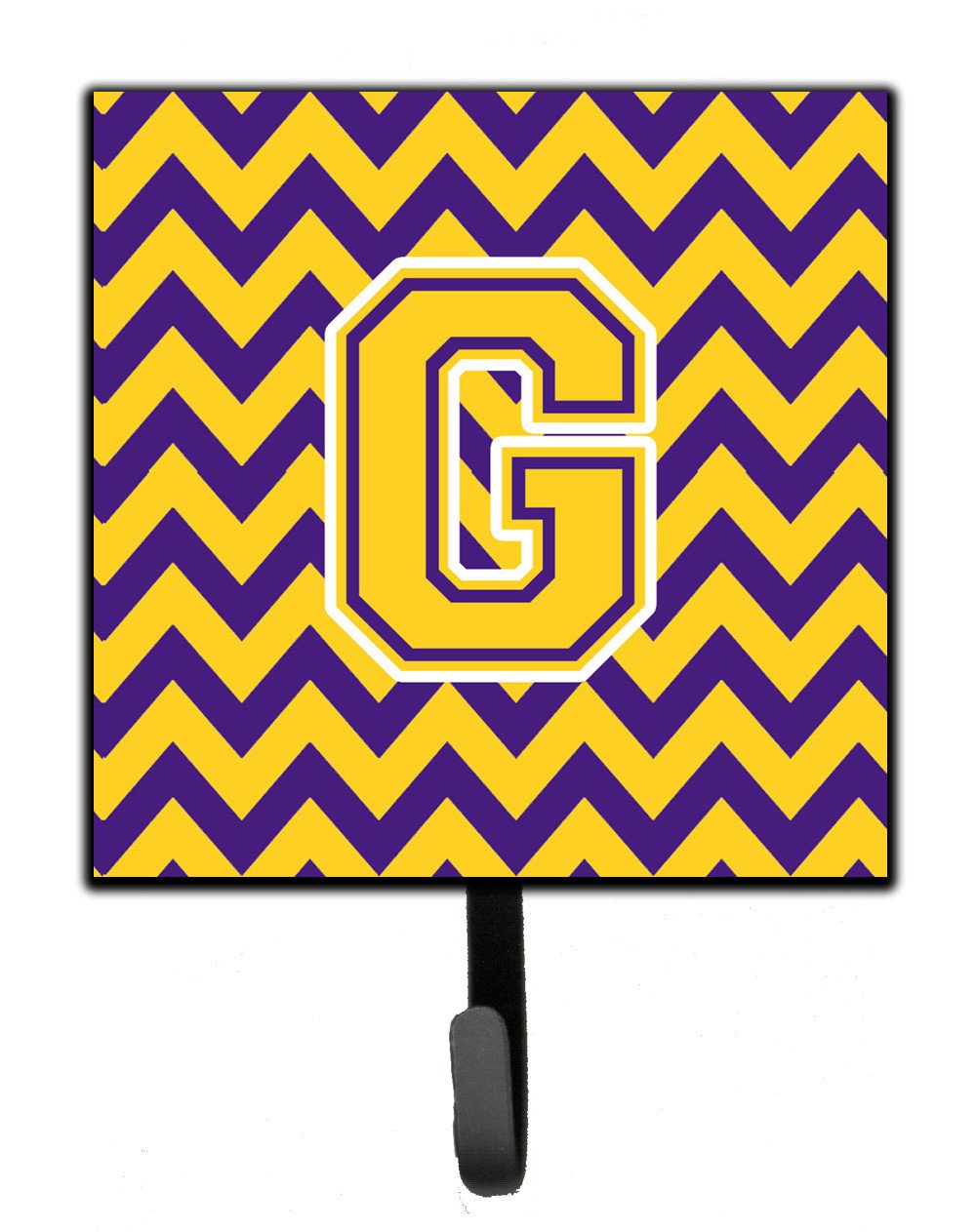 Letter G Chevron Purple and Gold Leash or Key Holder CJ1041-GSH4 by Caroline&#39;s Treasures