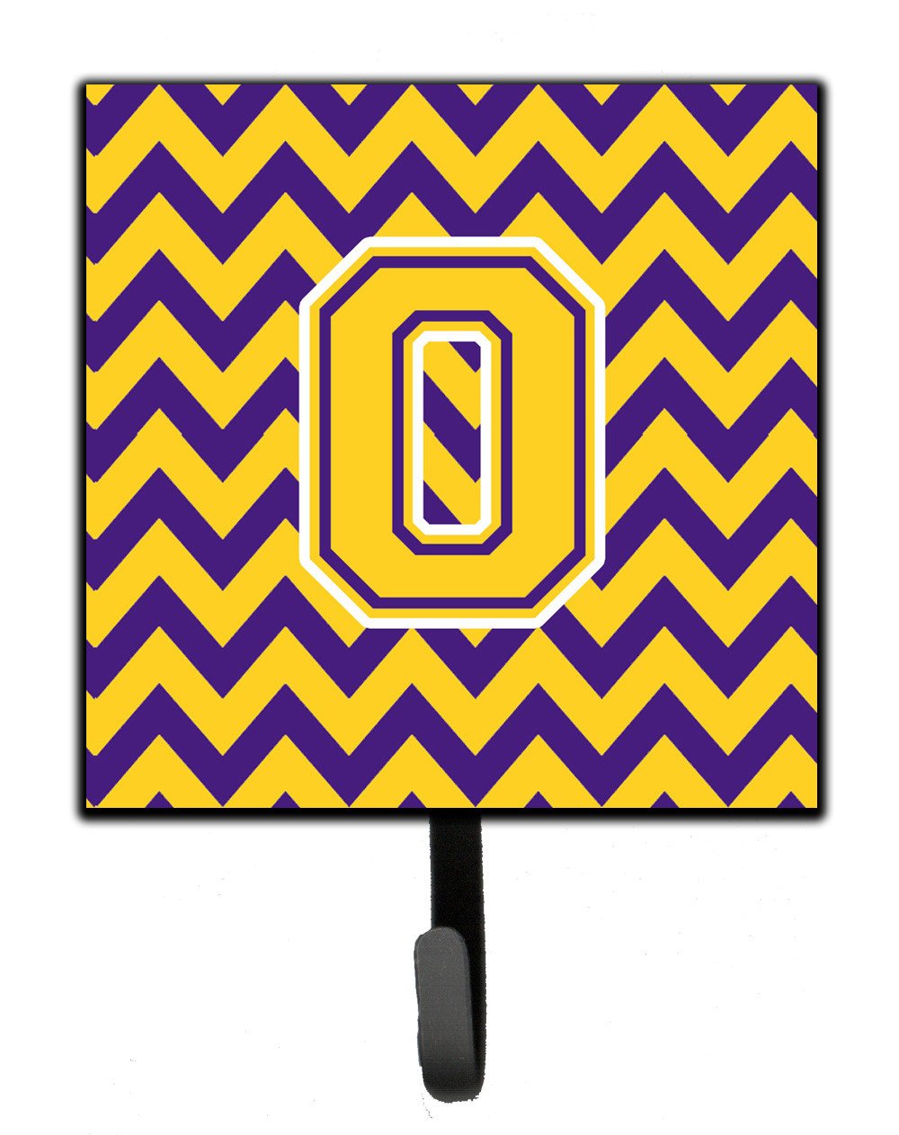 Letter O Chevron Purple and Gold Leash or Key Holder CJ1041-OSH4 by Caroline's Treasures