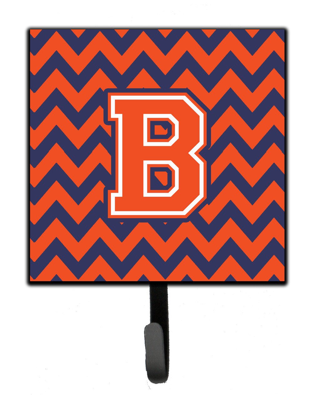 Letter B Chevron Orange and Blue Leash or Key Holder CJ1042-BSH4 by Caroline's Treasures