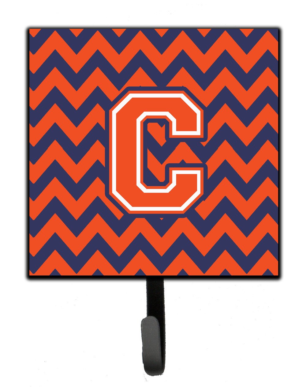 Letter C Chevron Orange and Blue Leash or Key Holder CJ1042-CSH4 by Caroline's Treasures