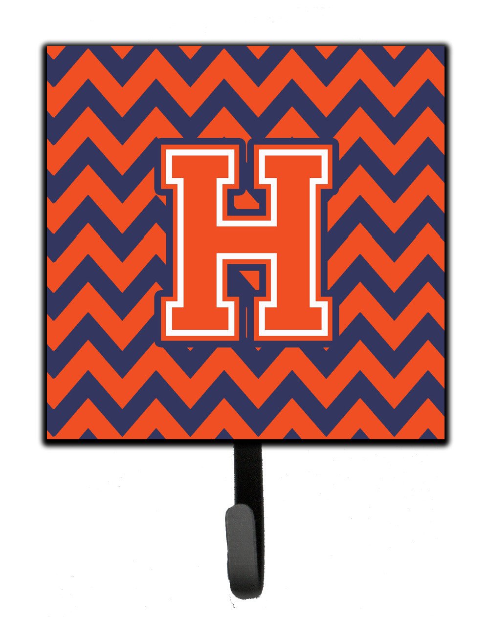 Letter H Chevron Orange and Blue Leash or Key Holder CJ1042-HSH4 by Caroline&#39;s Treasures