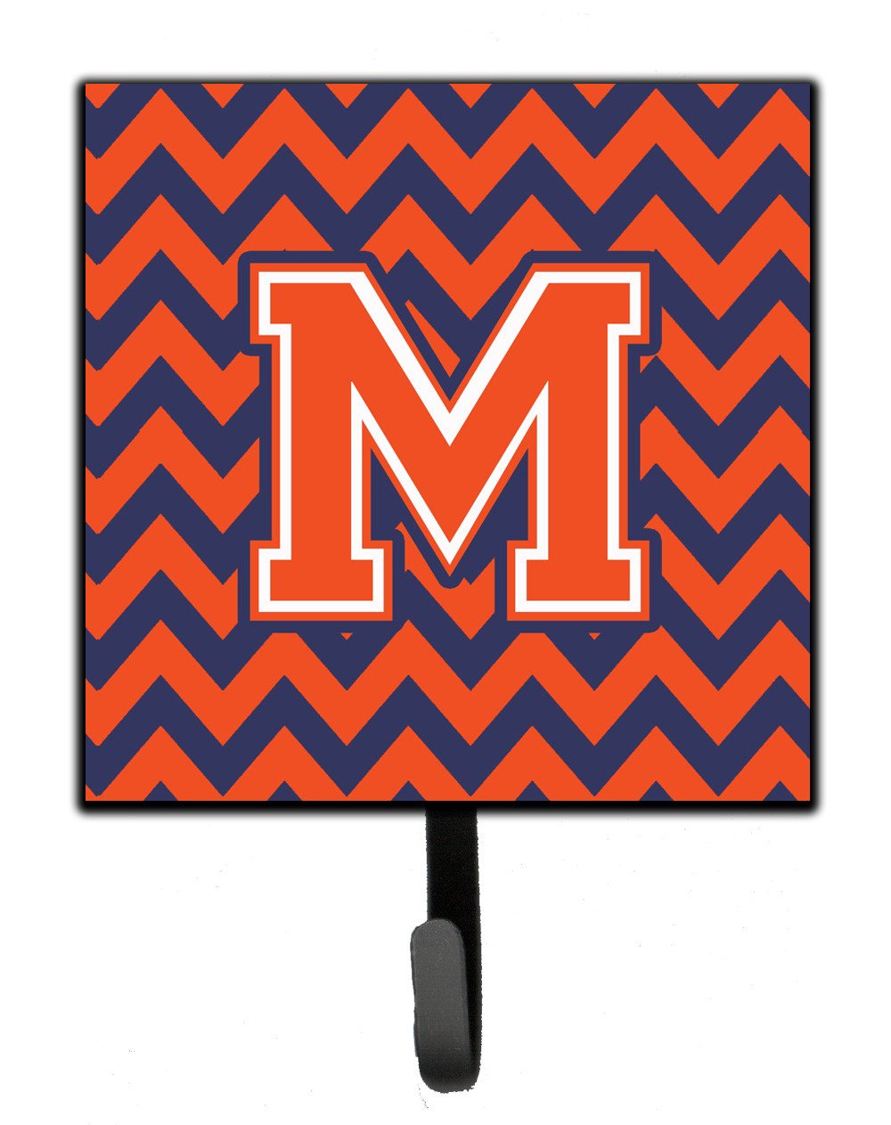 Letter M Chevron Orange and Blue Leash or Key Holder CJ1042-MSH4 by Caroline's Treasures