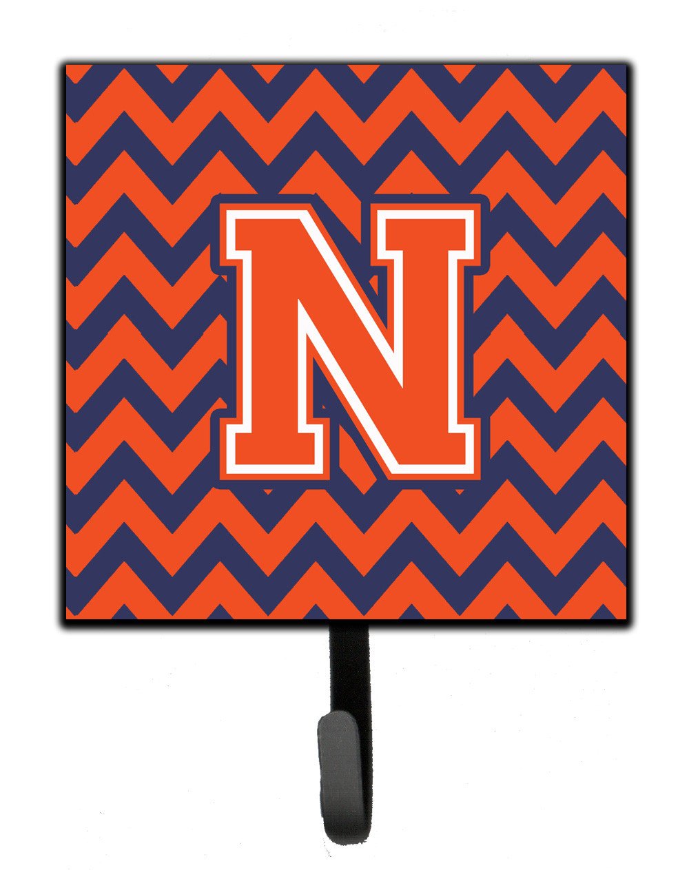 Letter N Chevron Orange and Blue Leash or Key Holder CJ1042-NSH4 by Caroline&#39;s Treasures