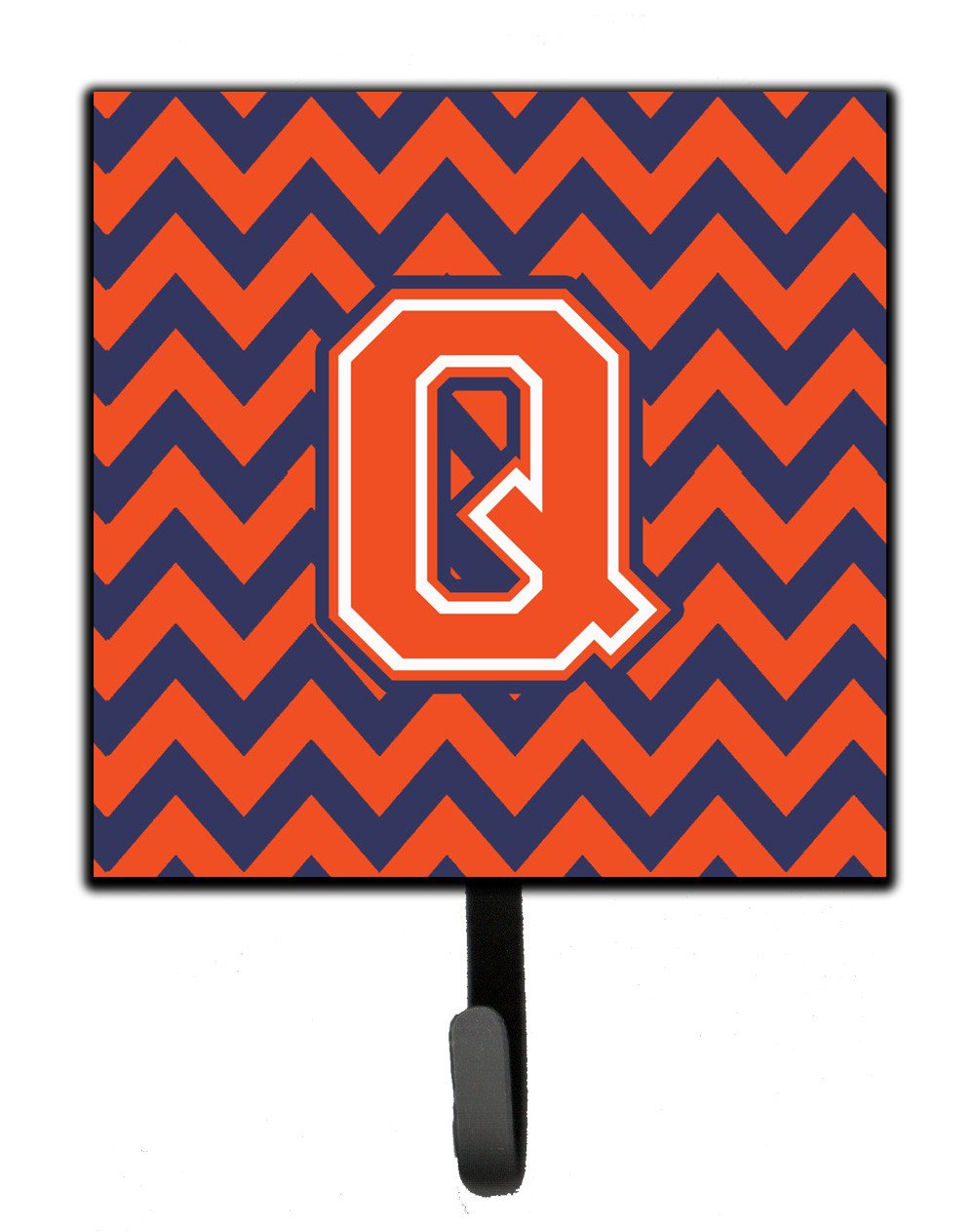 Letter Q Chevron Orange and Blue Leash or Key Holder CJ1042-QSH4 by Caroline's Treasures