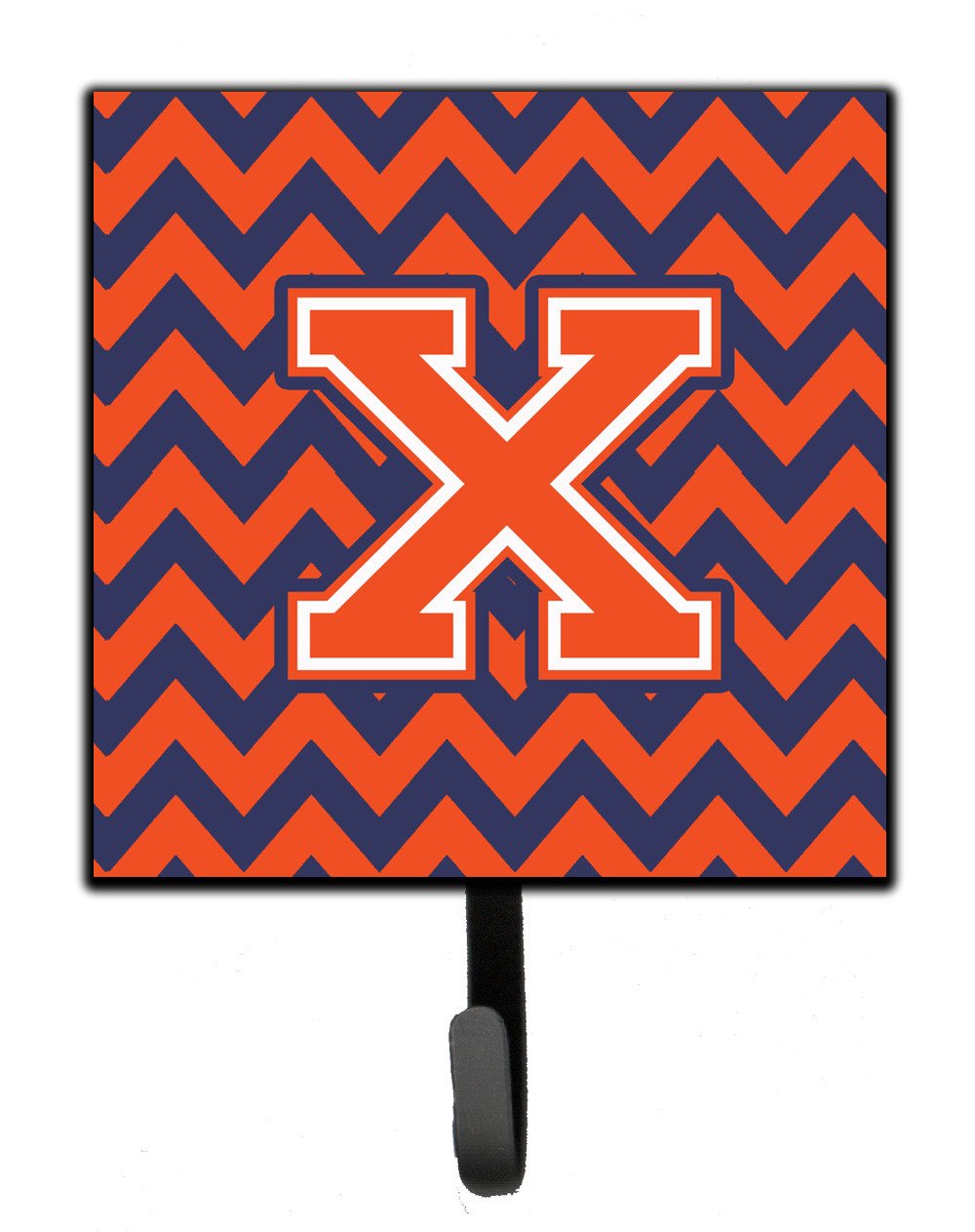 Letter X Chevron Orange and Blue Leash or Key Holder CJ1042-XSH4 by Caroline's Treasures