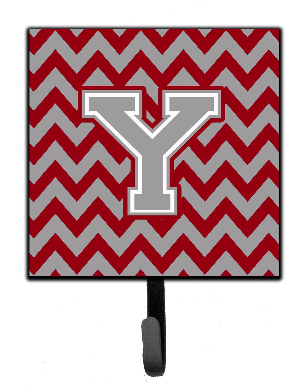 Letter Y Chevron Crimson and Grey   Leash or Key Holder CJ1043-YSH4 by Caroline&#39;s Treasures