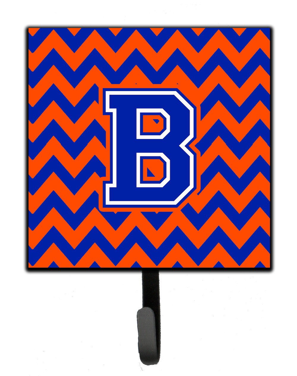 Letter B Chevron Orange and Blue Leash or Key Holder CJ1044-BSH4 by Caroline's Treasures