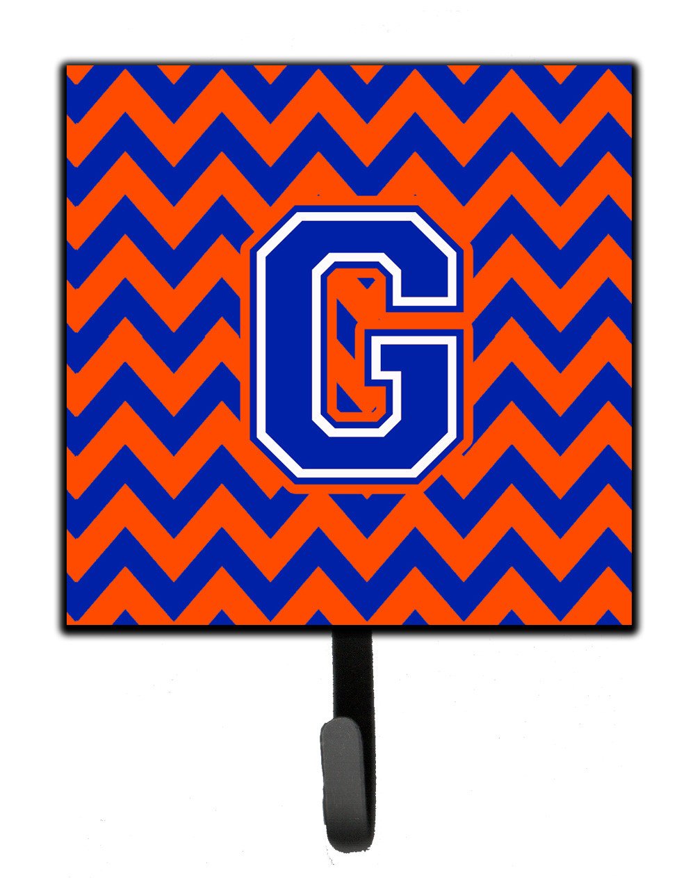 Letter G Chevron Orange and Blue Leash or Key Holder CJ1044-GSH4 by Caroline's Treasures