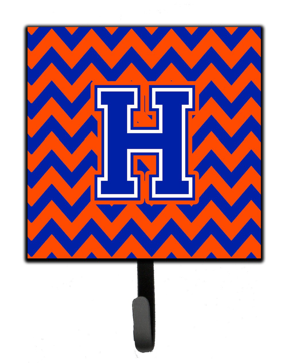 Letter H Chevron Orange and Blue Leash or Key Holder CJ1044-HSH4 by Caroline&#39;s Treasures