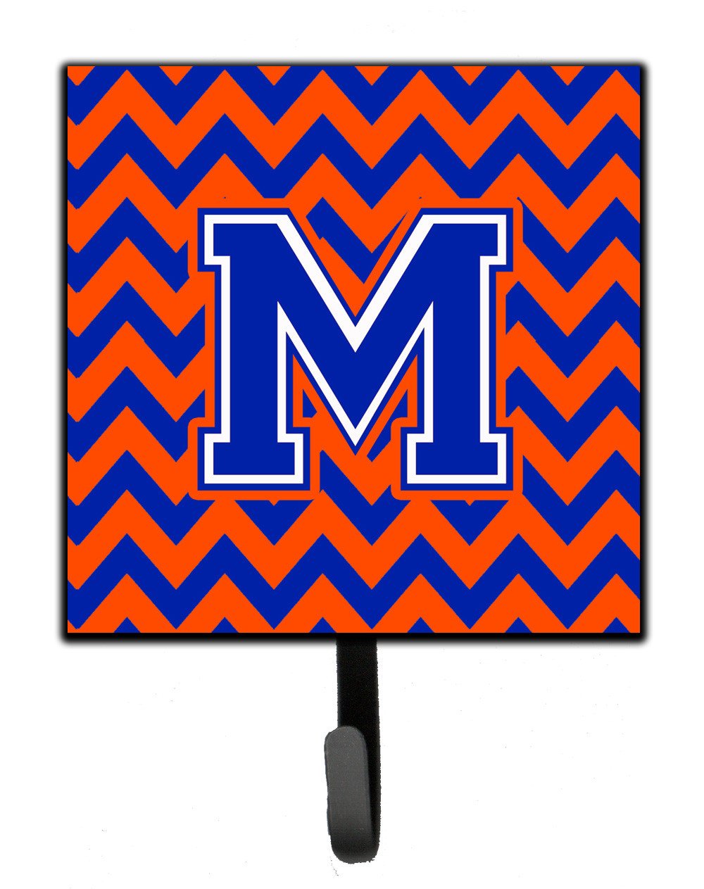 Letter M Chevron Orange and Blue Leash or Key Holder CJ1044-MSH4 by Caroline's Treasures