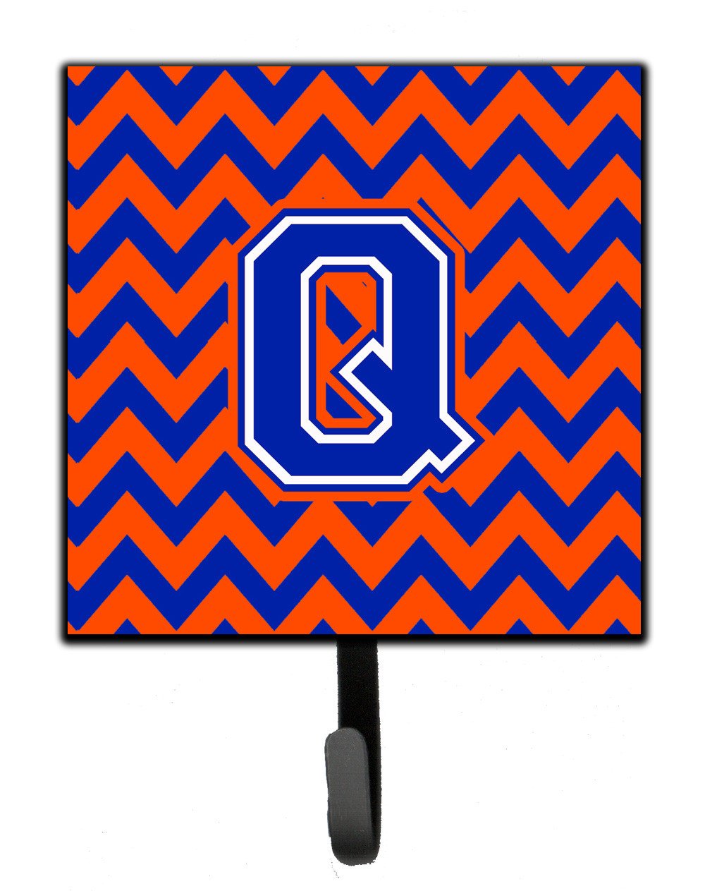 Letter Q Chevron Orange and Blue Leash or Key Holder CJ1044-QSH4 by Caroline's Treasures