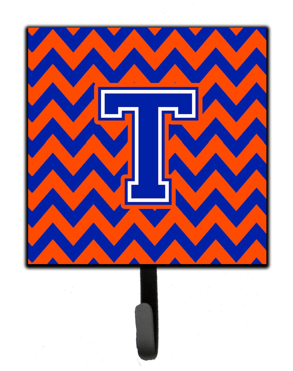 Letter T Chevron Orange and Blue Leash or Key Holder CJ1044-TSH4 by Caroline's Treasures