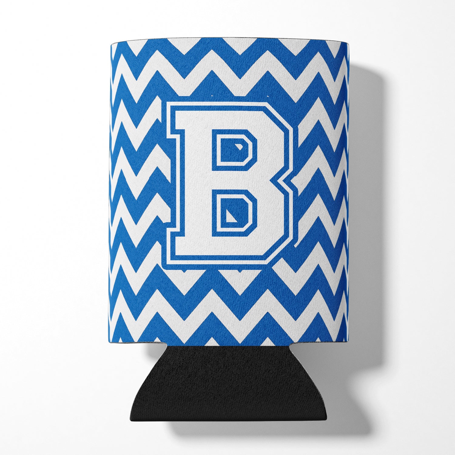 Letter B Chevron Blue and White Can or Bottle Hugger CJ1045-BCC.