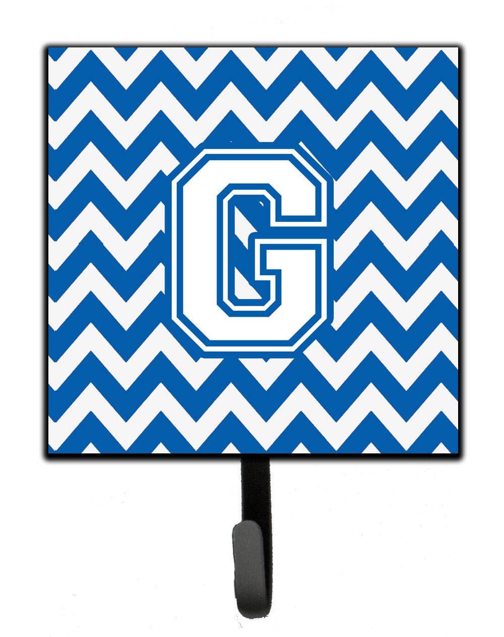 Letter G Chevron Blue and White Leash or Key Holder CJ1045-GSH4 by Caroline's Treasures