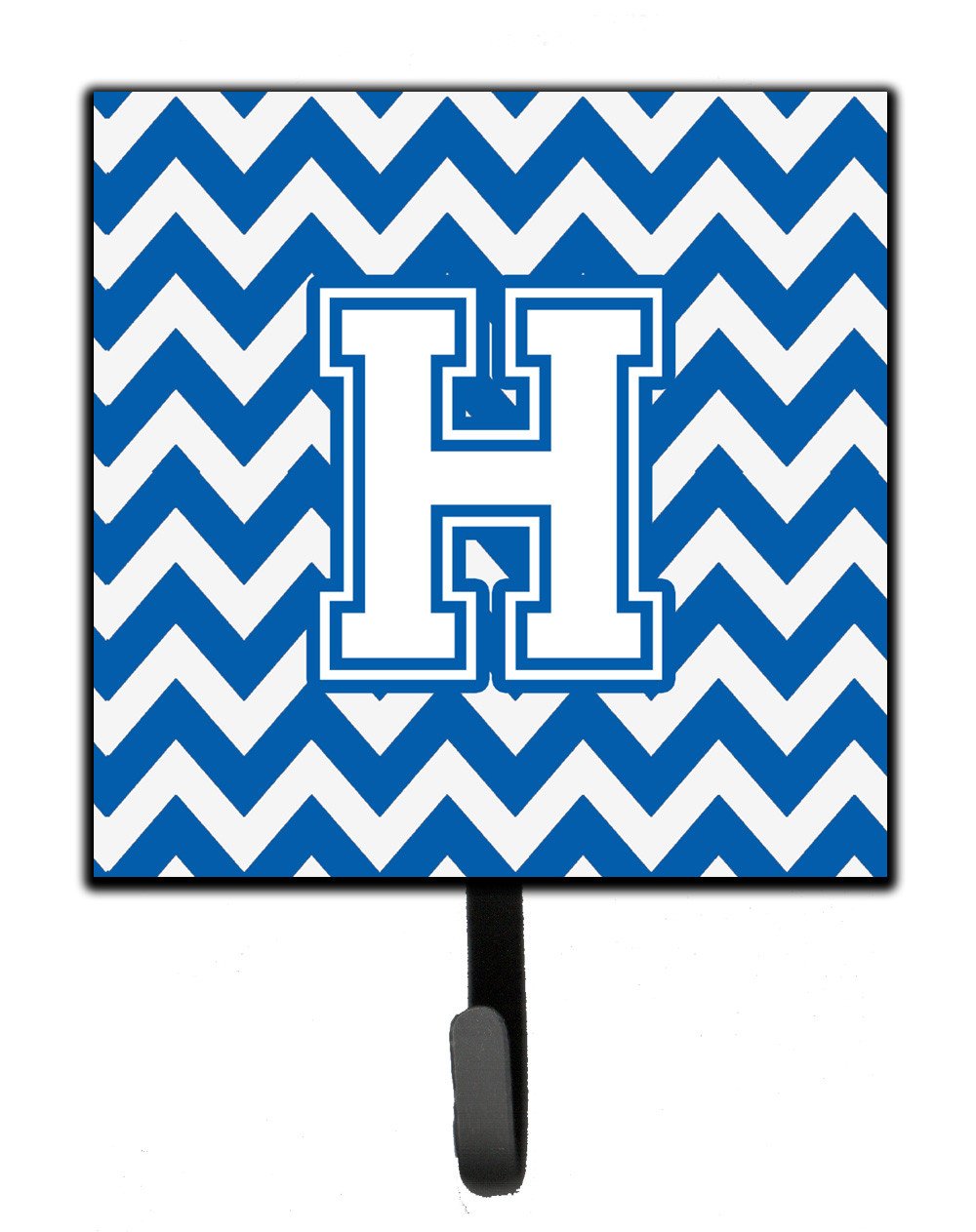 Letter H Chevron Blue and White Leash or Key Holder CJ1045-HSH4 by Caroline&#39;s Treasures