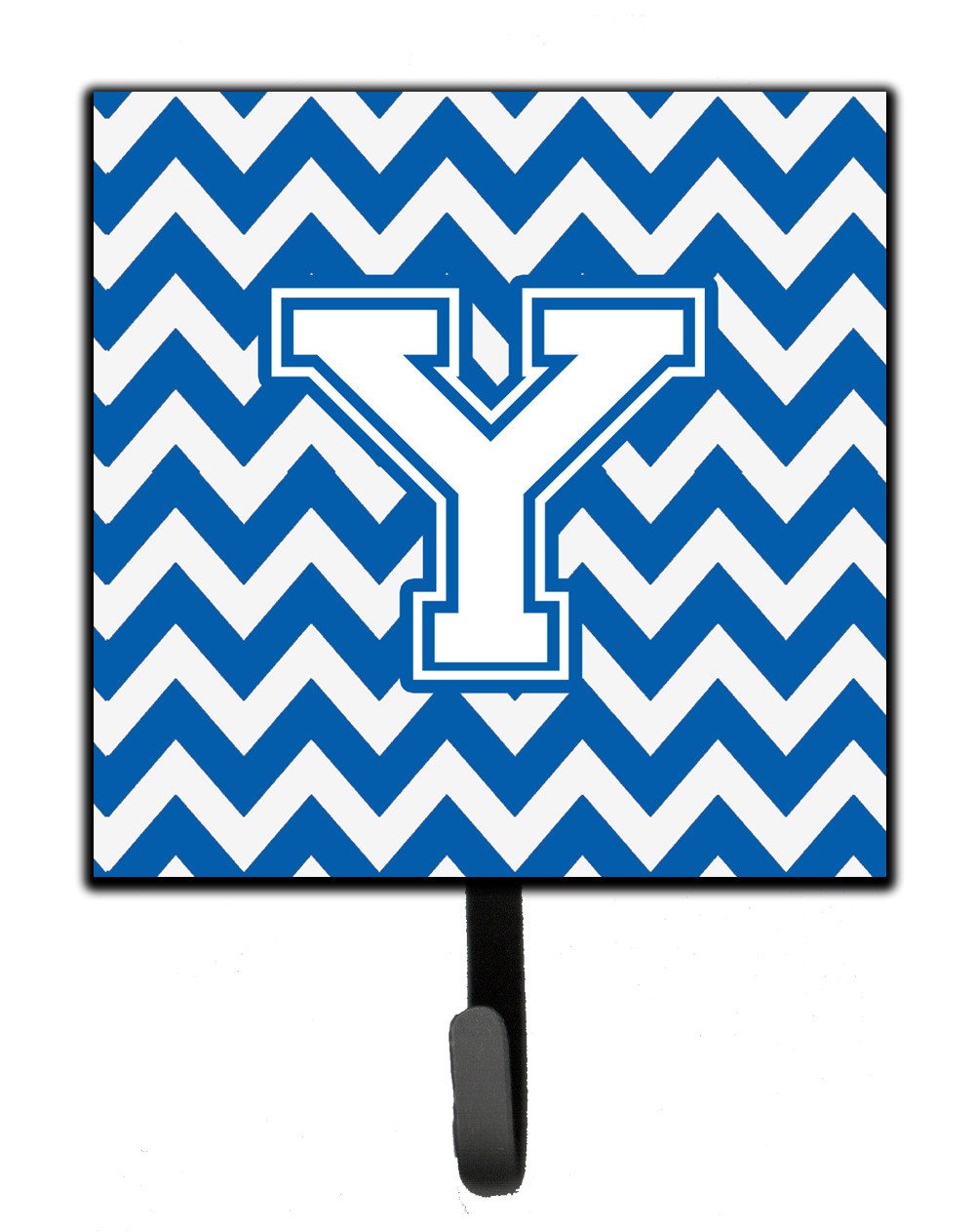 Letter Y Chevron Blue and White Leash or Key Holder CJ1045-YSH4 by Caroline&#39;s Treasures