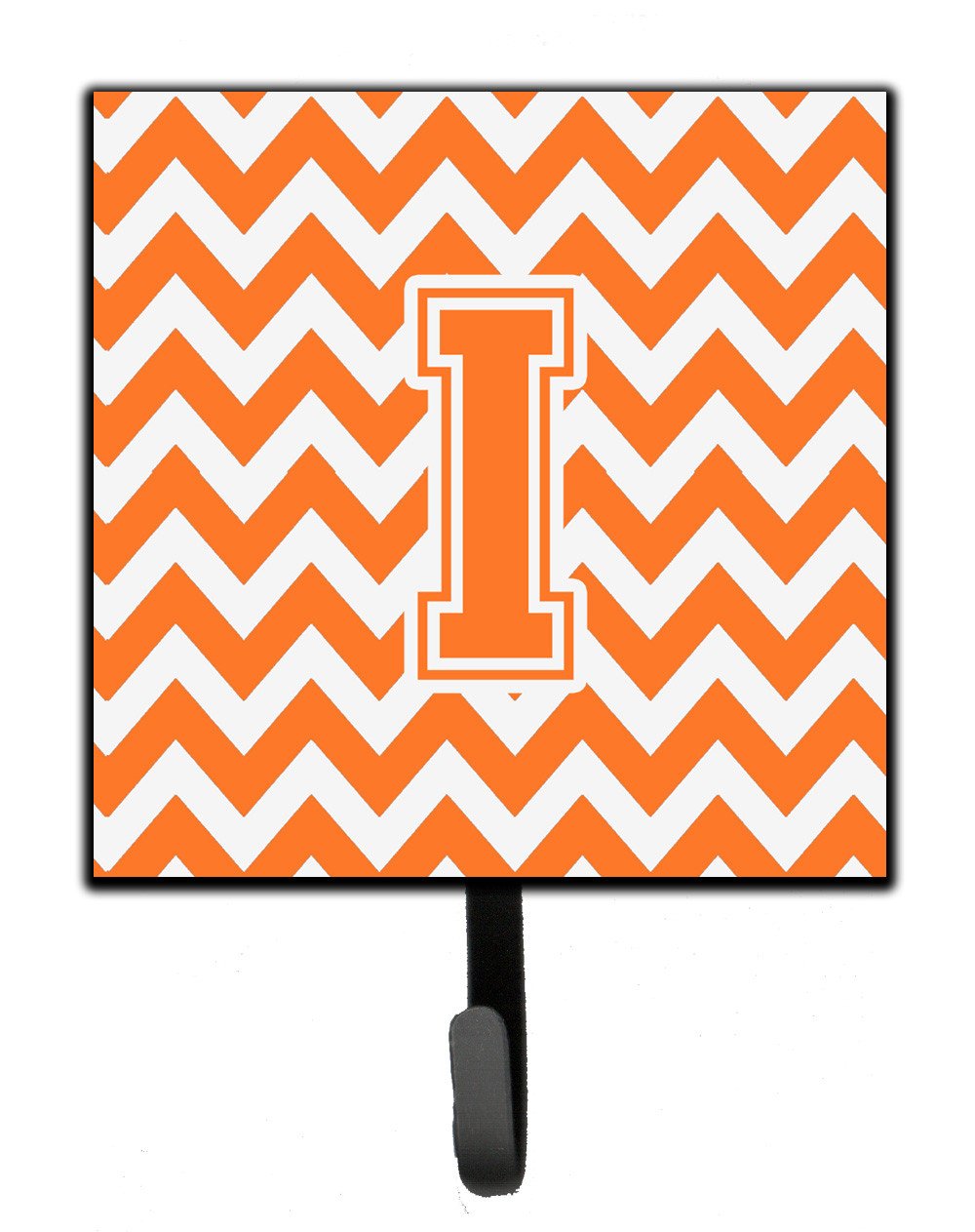 Letter I Chevron Orange and White Leash or Key Holder CJ1046-ISH4 by Caroline's Treasures