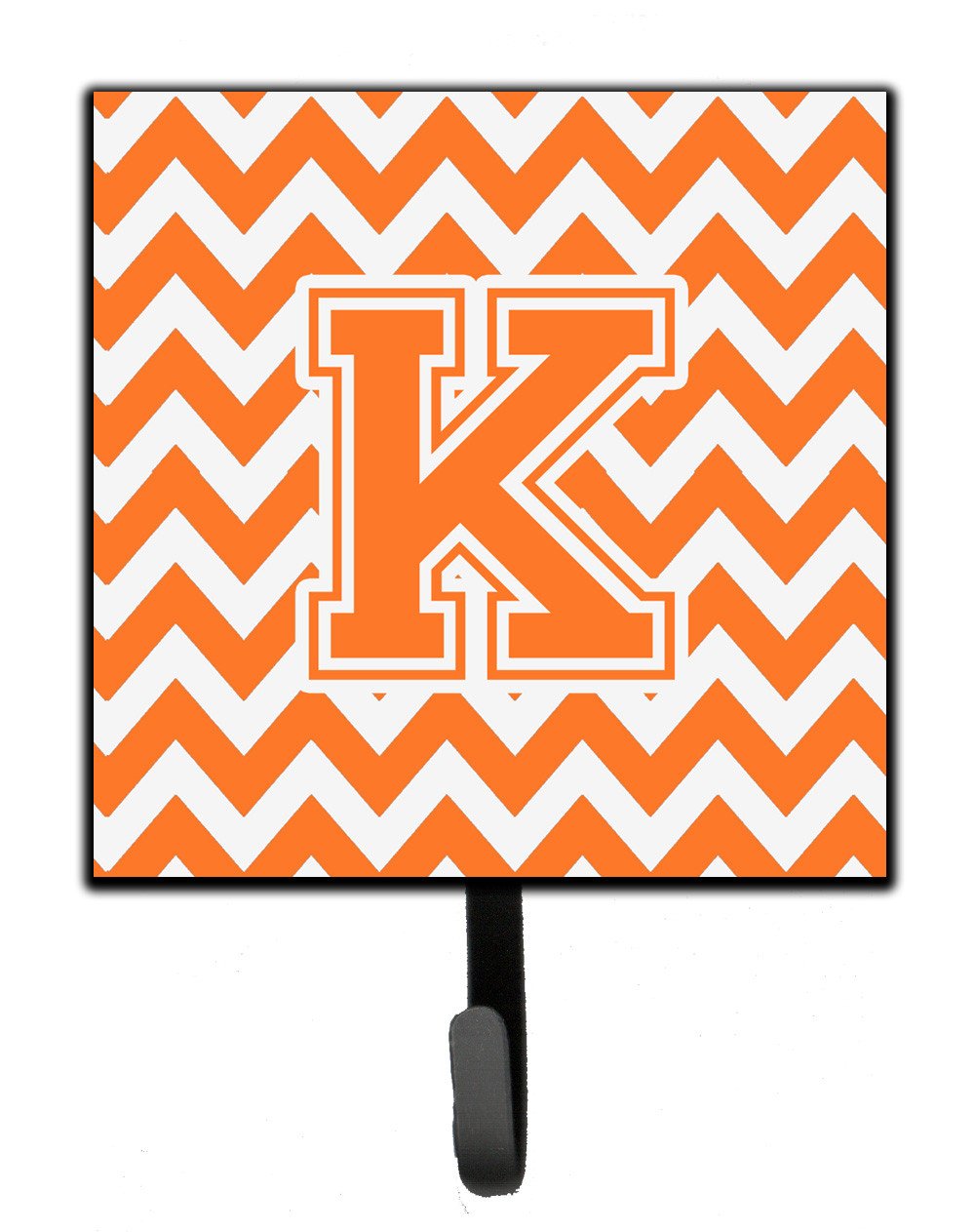 Letter K Chevron Orange and White Leash or Key Holder CJ1046-KSH4 by Caroline's Treasures