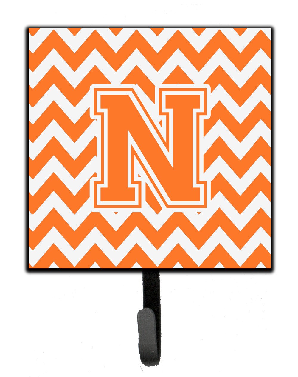 Letter N Chevron Orange and White Leash or Key Holder CJ1046-NSH4 by Caroline&#39;s Treasures