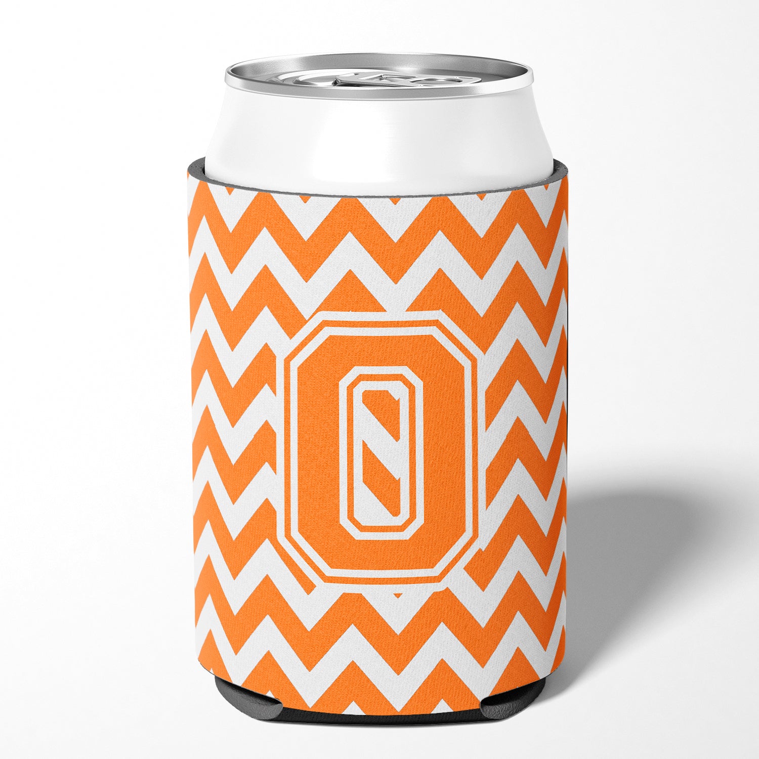 Letter O Chevron Orange and White Can or Bottle Hugger CJ1046-OCC.