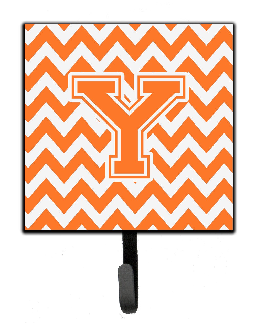 Letter Y Chevron Orange and White Leash or Key Holder CJ1046-YSH4 by Caroline's Treasures