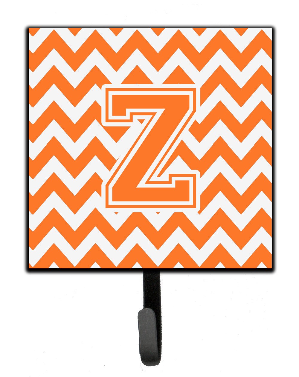 Letter Z Chevron Orange and White Leash or Key Holder CJ1046-ZSH4 by Caroline's Treasures