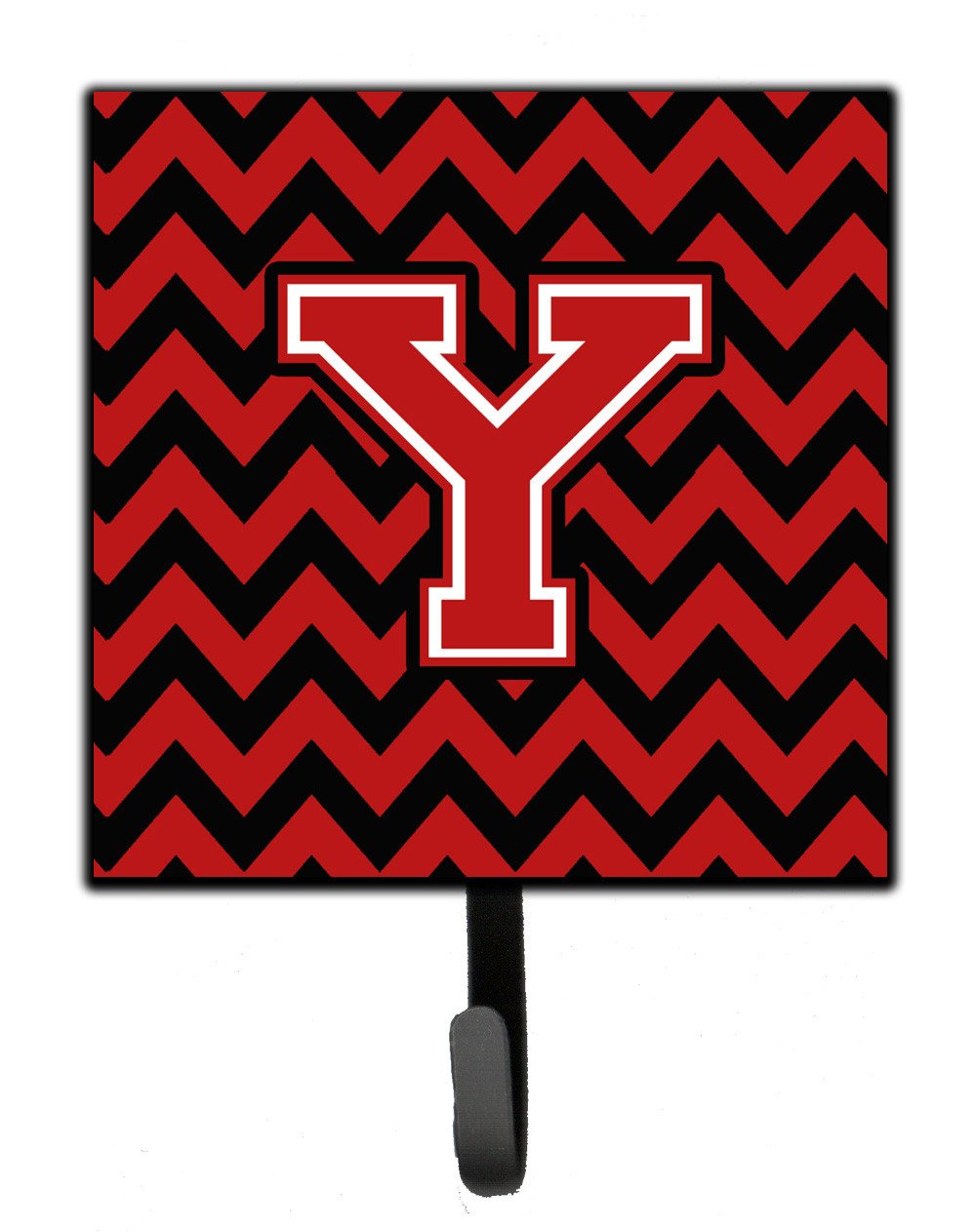 Letter Y Chevron Black and Red   Leash or Key Holder CJ1047-YSH4 by Caroline's Treasures