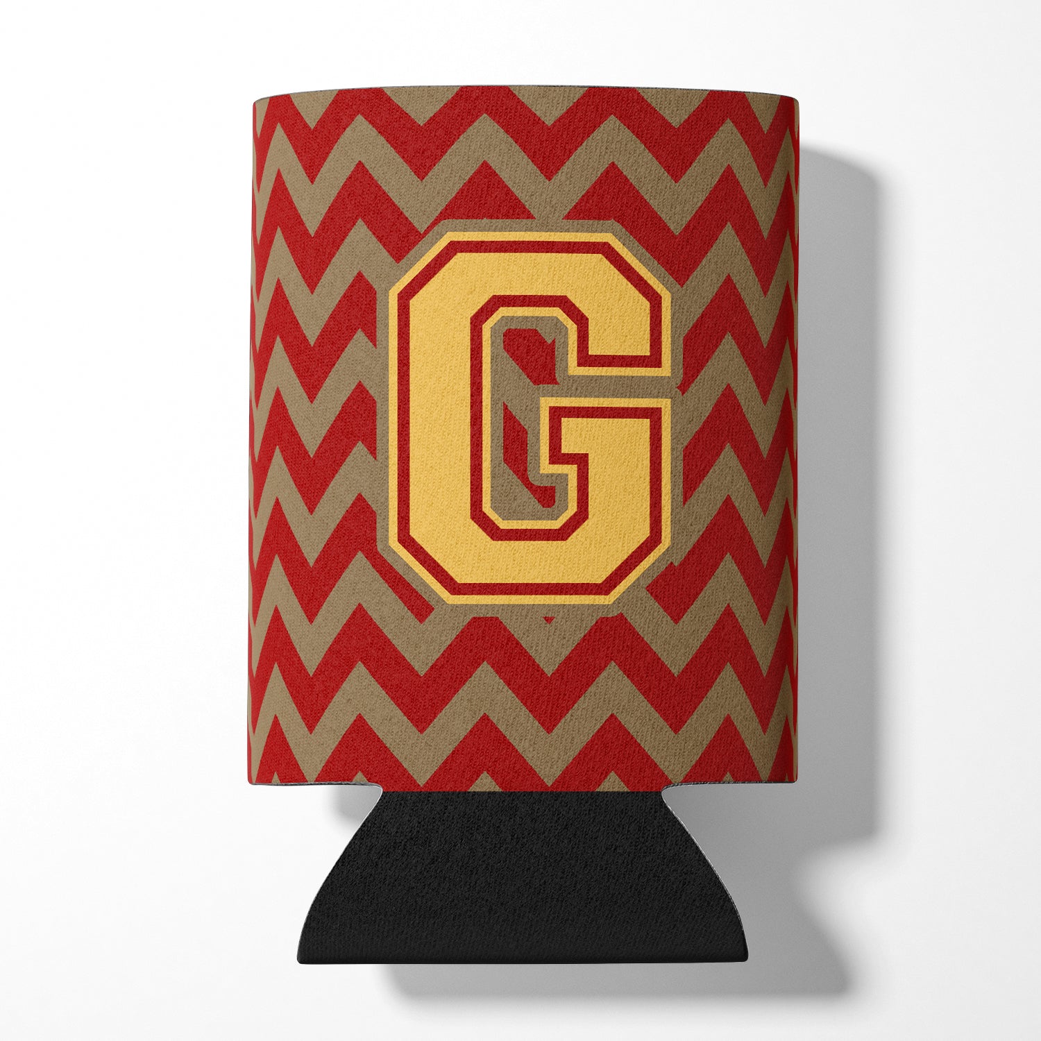 Letter G Chevron Garnet and Gold  Can or Bottle Hugger CJ1048-GCC.