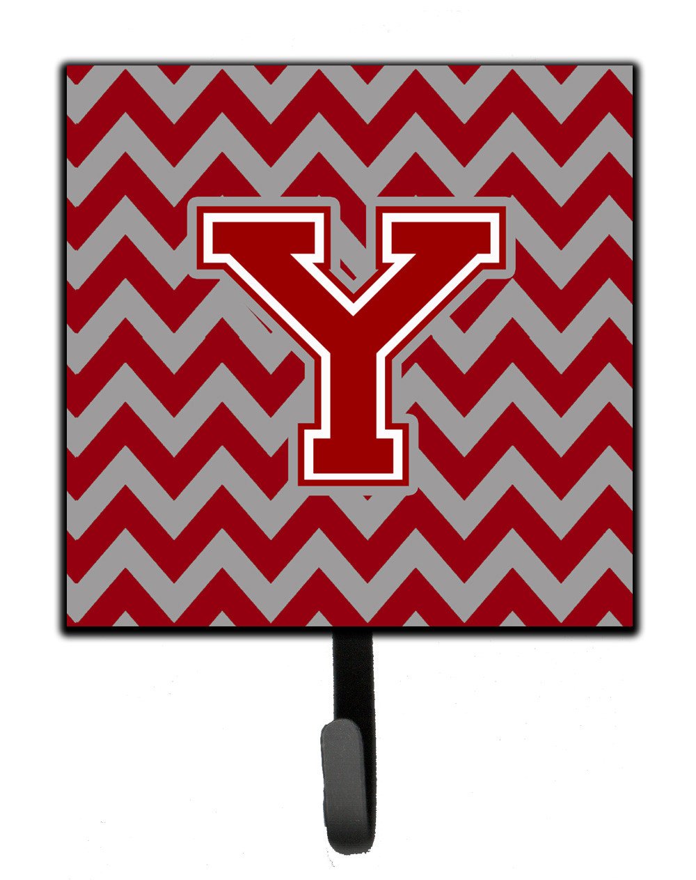 Letter Y Chevron Maroon and White Leash or Key Holder CJ1049-YSH4 by Caroline&#39;s Treasures