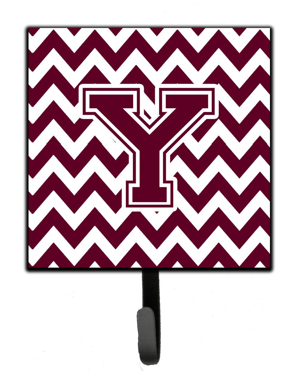 Letter Y Chevron Maroon and White  Leash or Key Holder CJ1051-YSH4 by Caroline&#39;s Treasures